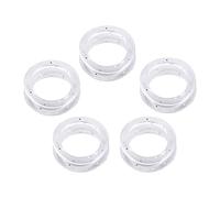 5Pcs Silicone Scissors Finger Rings Grips Grooming Shear Thumb Inserts Finger Protector Ring for Barber Hair Cutting Scissors Pet Shears(White)