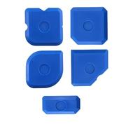 5Pcs Silicone Sealant Finishing Tools Kit Multi-Angle Silicone Sealant Applicator Multi-Edge Seam Scraper Sealants Tools for Kitchen Bathroom Floor Sealing Grout(Blue)