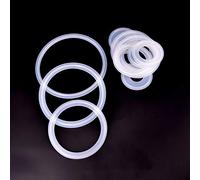 5Pcs Silicone Sealing Gasket Set for 1/2" to 4" Tri Clamp Sanitary Applications - Food Grade Washer Strips(159x183mm)