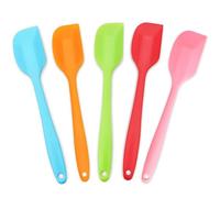 5pcs Silicone Spatula Heat Resistant Non Stick Rubber Cake Cream Butter Spatula for Kitchen Baking and Dessert Making