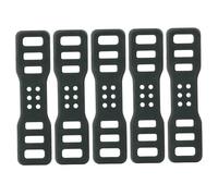 5Pcs Silicone Strap, Foldable & Thickened Bike Light Mount, Elastic Rubber Straps with Holes for Flashlight, Cell Phones, Speaker Holder
