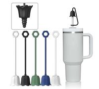 5Pcs Silicone Straw Covers Compatible for Stanley Yeti Tumbler Cup, Reusable Drinking Straw Cap Easy to Clean, Dust-Proof Flower Straw Topper Compatible for 6-10m/0.23-0.4inch Straws (Multicolor B)