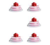 5PCS Silicone Toilet Gaskets Set Easy Installation General Fit Tanks Washer Set for Tanks Repair Strong Toilet Gaskets