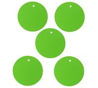 5PCS Silicone Trivet Mats, Round Non Slip Heat Resistant Hot Pads, Multipurpose Pot Holders for Hot Dishes and Cookware with Honeycomb Design for Kitchen Countertop (Green)