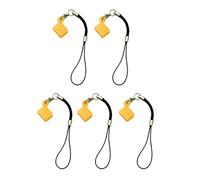 5pcs Silicone USB Flashs Drives Protective Cover With Lanyard Soft Strong Elasticity Dusts Proof Flashs Drives Case Not Lost Holder