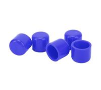5PCS Silicone Vacuum Cap 32mm, Universal Intake Vacuum Hose End, Flexible Heat Vacuum Hose Tube Plug for Car, Automotive Intake Vacuum Hose Cap with Durable Si (Blue)