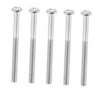 5pcs Silver Steel Guitar Pickup Screws for Electric Guitar Bass | 3×34mm Size, Small Compact Fittings, Repair and Upgrade Use, Easy Installation