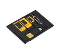 5pcs Sim Card Reader Set with Micro and Nano Adapters, Plastic Metal