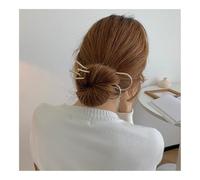 5PCS Simple U Shape Hair Clips Pins For Women Girls Hair Sticks Bride Hair Styling Accessories Gold Color Metal Hairpins Barrettes(Gold 2pc)