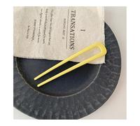 5PCS Simple U Shape Hair Clips Pins For Women Girls Hair Sticks Bride Hair Styling Accessories Gold Color Metal Hairpins Barrettes(Yellow)