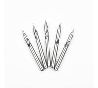 5PCS Single Flute Tungsten Steel Spiral CNC Milling Cutter Bit, 30 Degree V Groove Engraving Tool, CNC Spiral Router Bits 1/8Inch Shank