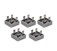5pcs Single Phase Bridge Rectifier 1000v 50a 4 Pin Metal Case | Electrically Isolated Aluminum Body, Low Power Draw, High Current Handling, for Ac to Dc Conversion