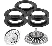 5PCS Sink Plug Rubber Seal,O-Rings Basket Strainer Plug Rubber Seal Washer for Kitchen Sink Universal Replacement for 78 79 80 82 83mm Kitchen Drain Sealing