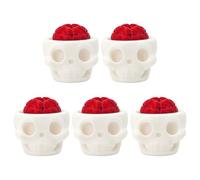 5Pcs Skull Keyboard Fidget Toy, 3D Printed Skull Keyboard Clicker Fidget, Halloween Stress Relief Toy for Keep Focus & Anxiety Relief, Home Decor Clicker Toys