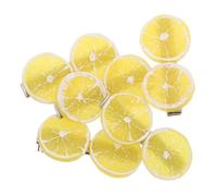 5pcs Sliced Fruit Hair Clip Yellow Resin Barrettes for Women | Cute Fashion Accessory, Secure Grip for Daily Look and Active Movements, Comfortable Wear in Assorted Styling