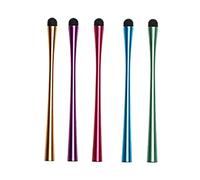 5pcs Slim Waistline Stylus Pen for Touch Screen Tablets | Capacitive Screen Pens, Silicone Alloy Build, Fine Tip for Drawing and Marking up Documents Random Color