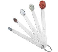 5PCS Small Measuring Spoons Set - Cuttte Stainless Steel Tiny Measuring Spoons for Cooking Baking, 1/4 TSP, 1/8 TSP, 1/16 TSP, 1/32 TSP, 1/64 TSP, Teaspoon Mini Measuring Spoons for Powders, Spices
