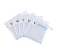 5pcs Small Mesh Laundry Bags for Travel & Laundry, Durable Washing Bags to Protect Delicates, Reusable Polyester Laundry Organizer with Zipper, Random Color 10 * 13cm（3.94 * 5.12inch）