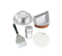 5Pcs Smashed Burger Press Kit,Cooking Burger BBQ Cookware Set,Barbecue Tool Set for Cookout, BBQ, Griddle, Grill