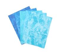 5PCS Smudge Dyed Cotton Quilting Fabric, 19.7x17.7in Precut Soft Cloth Bundle, Non Fade Patchwork Material for Quilted Crafts Home Decor Repair (19.7in Long 17.7in Wide (5Pcs))