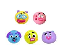 5PCS Smushers Sensory with Interchangeable Faces, Funny Curiosities Smushers Dog Face Swap Squishy, Soft Slow Rise Moldable Sensory Fidget Stress Relief Ball, Desk Accessory for Adults A06
