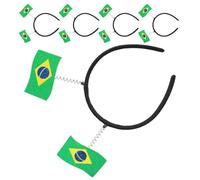 5pcs Soccer Fans Headband with Bold World Flag Graphics | Comfortable All-day Wear with Soft Lining, Vibrant International Flags, for Cheerleaders and Patriotic Parties