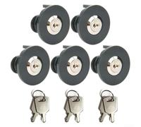 5PCS Socket Lock With Key, Zinc Alloy Power Outlet Security Lock Designed To Protect Against Unauthorized Use And Child Interference With Build