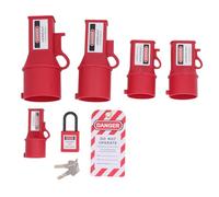 5PCS Socket Lockout Device Industrial Energy Isolation Security Tagout Lock for Pin and Sleeve Receptacles