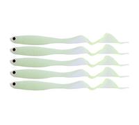 5pcs Soft Fishing Lure Baits, 3D Artificial Simulation Jelly Lifelike Tackle Tool Baits(luminous)
