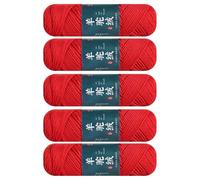 5Pcs Soft Wool Yarn for Beginner Adult Crocheting Rugs Sweater Scarf Hat Knitting Project 100g/Roll Crochet Yarn Soft Knitting Wool