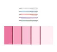 5Pcs Softcover Notebooks Thread Binding Paper Notepads with 5 Retractable Pen for Note Taking Students School Supplies Thick Paper Writing Journal