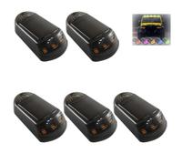 5pcs Solar Cab Lights for Truck,No Drill Car Cab Lights, Wireless Cab Lights for Trucks, Solar Powered Cab Led Lights Vibration Sensor Roof Lights