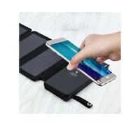 (5pcs Solar panels) 12000mAh Wireless Power Bank Foldable Solar Charger Powerbank Portable External Battery Pack for iphone 11 12 X Xiaomi Poverbank