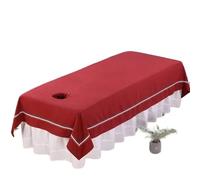 5pcs Solid Thicken Cotton Beauty Salon Bed Sheets Mattress Cover SPA Massage Table Bedspread Soft with/no Hole(Color-10,135x245cm no Hole)