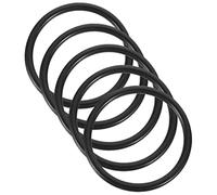 5pcs Sound Bowl Rubber Rings Black Compact Rubber Accessory | Ring Cushion, Smooth Surface, Lightweight Design, Home Use, Sound Bowl Accessories