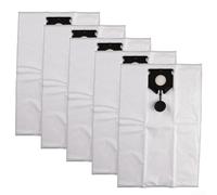 5pcs Spare Vacuum Bags for Karcher NT 40/1 NT 50/1 Tact Models - Robust Non-Woven Filter Liners White