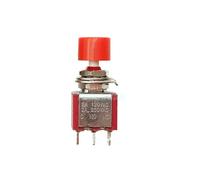 5pcs SPDT 6MM Momentary Reset Button Toggle Switch PS-102 DS-612 5A 120V 2A 250VAC 3PINs Push Button(WHITE)
