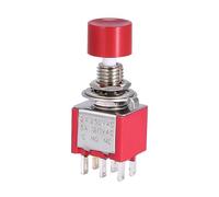 5PCS SPDT DPDT Reset Latching Toggle Switch 125V6A MTS-302 Mini Miniature Toggle Switch MTS-403 ON-ON Mini Toggle Switches(MTS-123 R,1PCS)