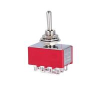 5PCS SPDT DPDT Reset Latching Toggle Switch 125V6A MTS-302 Miniature Toggle Switch MTS-403 ON-ON Toggle Switches IDGTTLDF(MTS-403 R,5PCS)