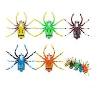 5PCS Spiders Floating Lure Frog Bait With Noise Blade Double Hook For Surface Fishing, Realistic Appearance, Versatile Use In Rivers Lakes And Coastal Areas