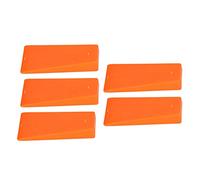 5PCS Spiked Tree Felling Wedge - Bright Orange ABS Logging Wedge with Serrated Barbs for Chainsaw Use