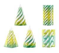 5Pcs Spiral Cone Fidget Toy, Fidget Toys Spiral Cone Fidget Toy, Fidget Toys Impossible Cone 3d Printed Spiral Cone, Desktop Mini Vortex Cones Sculpture