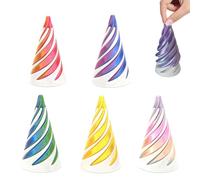 5Pcs Spiral Cone Fidget Toy, Impossible Cone Fidget Toy, 3d Printed Spiral, Through Pyramid, Mini Vortex Thread Illusion, Fun Toys Anxiety Stress Relief