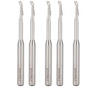 5Pcs Spiral End Mill Single Flute High Speed Steel Engraving Milling Cutter, CNC Router Bit with 8x5x16x100mm Dimensions for Wood Plastic Aluminum Machining