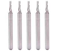 5pcs Spiral Router Bit Set, Tungsten Steel Milling Cutter for Wood Carving, 3.175mm Shank Diameter with 1.5mm Cutter Head, Sharp and Precise Blades for Fast Processing, Includes 5p