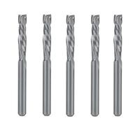 5PCS Spiral Router Bits 3.175x17mm Down Cut HRC55 Solid Carbide CNC End Mill for Wood Carving