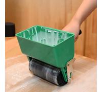 5Pcs Sponge Spare Roller Wheel 3 Inch and 6 Inch for Manual Applicator Quick Coating Tool Furniture Leather Carton Factory Use Black(6INCH 150MM)