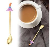 5pcs Spoons Halloween Serving Spoons with 3D Pumpkin Ghost 5.9 Inch Tea Coffee Stir Kitchen Utensils for Halloween Thanksgiving Day Party Decor Dessert (Spoon with a Bell)