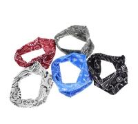 5pcs Sport Headband Polyester Sweat Absorbent Headwear