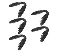 5pcs Sports Eyeglass Saddles Bridge Replacement Nose Pads for Glasses | Anti Slip, Lightweight Pvc and Stainless Steel, Black Finish, Endurance Sports and Marathons